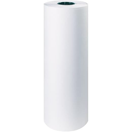 Aviditi Butcher Paper Roll 24 Inches x 1,000 Feet, White, 1 Roll, Food Grade Wrapping Paper, Made in The USA
