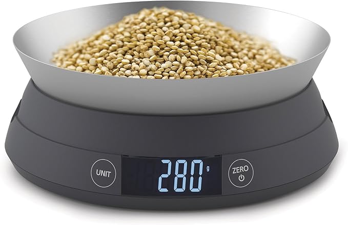 Joseph Joseph 40054 SwitchScale Digital Scale with Reversible Lid, Gray