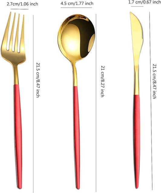 Reusable Utensils Set With Case, Reusable Travel Flatware，Travel Silverware Set With Case ，Reusable Travel Flatware For Home Office School Camping