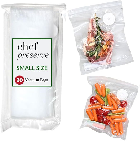 Chef Preserve Vacuum Sealer Bags Small Size 30 Bags