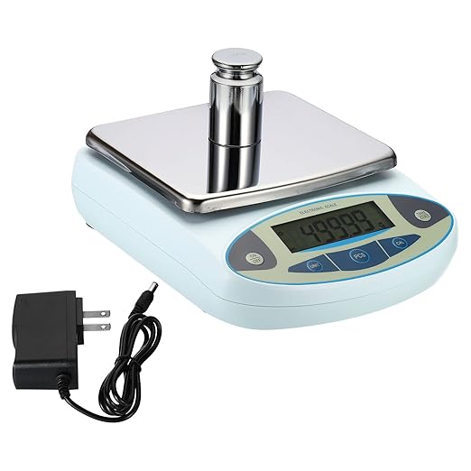 PATIKIL Lab Scale 1000gx0.01g, High Precision Electronic Analytical Balance Sensitive, Digital Precision Scale with 500g Calibration Weights for Jewelry Laboratory Science