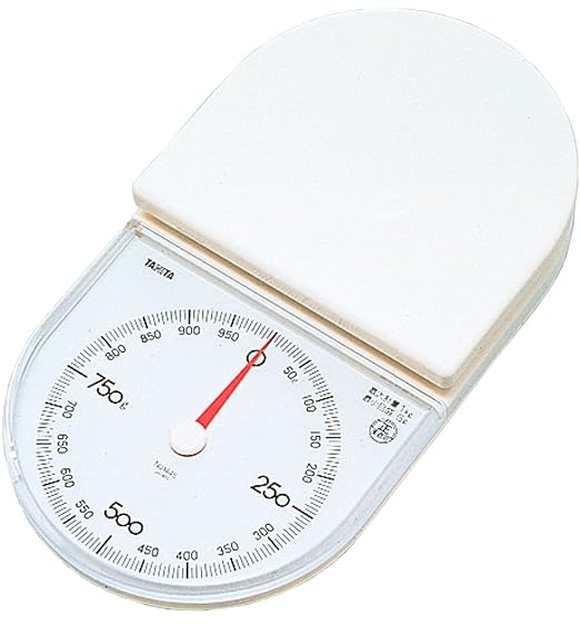 Tanita 1445-WH Cooking Scale, Kitchen Scale, Cooking, Analog, 2.2 lbs (1 kg), 0.1 oz (5 g) Unit, White