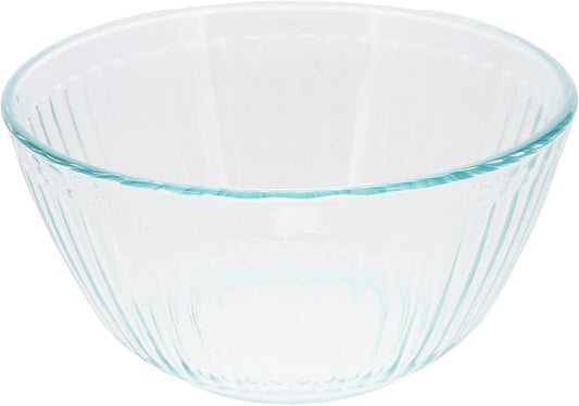 Pyrex 7402 6-Cup Sculpted Glass Mixing Bowls (2-Pack)