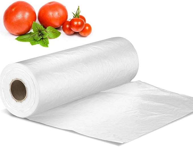 12 x 20 inches Plastic Produce Bag,2 rolls,350 Bags/Roll,Food Storage Bags,Clear Plastic Produce Bag,Suitable for Fruits, Vegetable, Bread,Food Storage