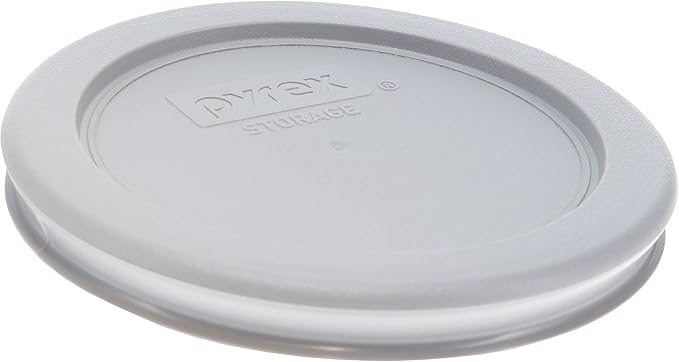 Pyrex (4) 7202 Glass Bowls & (4) Pyrex 7202-PC Jet Gray Lids Made in the USA