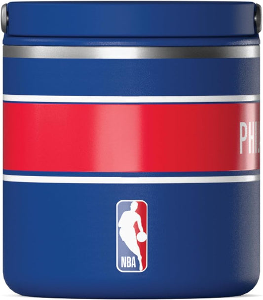 Hydrapeak x NBA Officially Licensed Philadelphia 76ers 25oz Stainless Steel Vacuum Insulated Thermos Food Jar with Handle, Wide Mouth Leak-Proof Soup Thermos for Adults, 10 Hours Hot and 16 Hours Cold