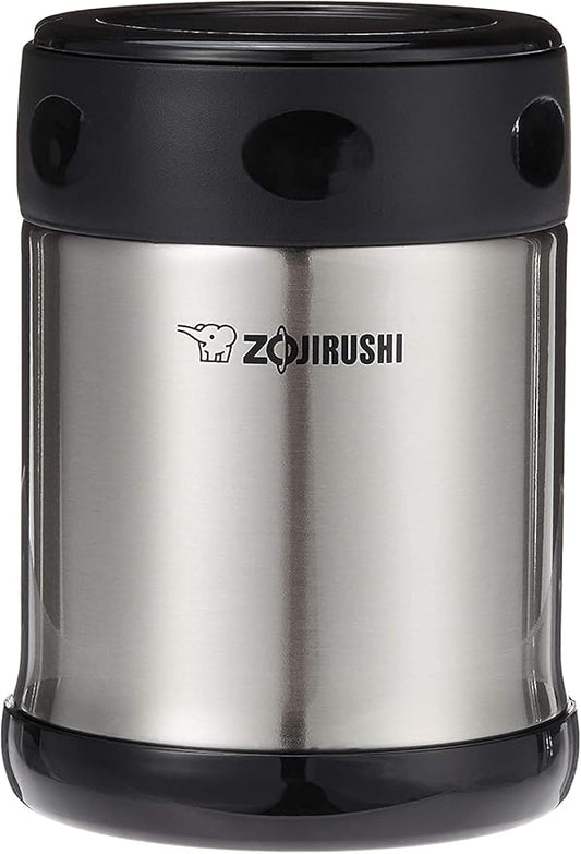 Zojirushi Steel Food Jar, Small, Black/Stainless