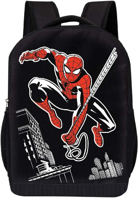 Marvel COMICS CLASSIC SPIDERMAN BACKPACK BLACK SPIDERMAN 18 INCH AIR MESH PADDED BAG (Avengers - Michael Cho Spiderman)