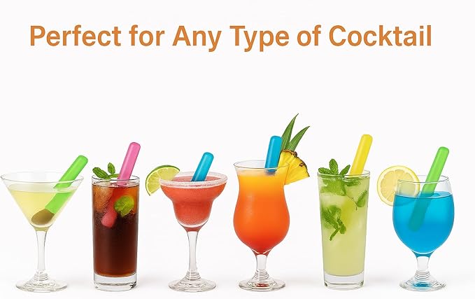 Reusable Ice Cube Sticks – Freezable, BPA-Free Cooling Sticks for Water Bottles, Cocktails, and Beverages (12)