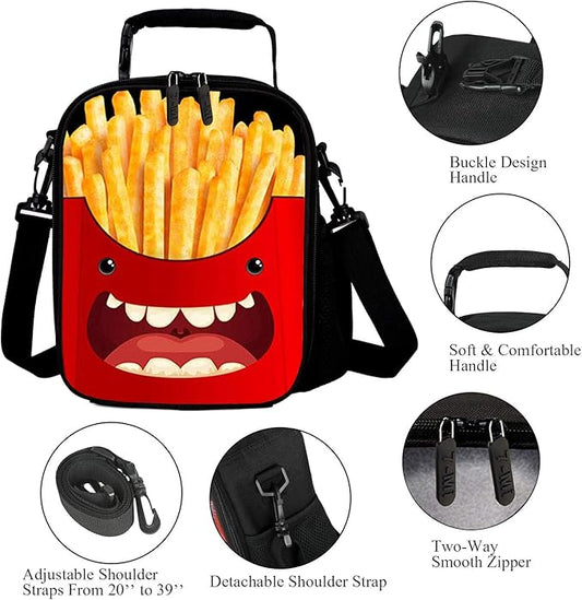 7-Mi Holder Insulated Cooler Reusable Ice Packs for Lunch Boxes Lunch Tote Food Storage Bag (Chips)