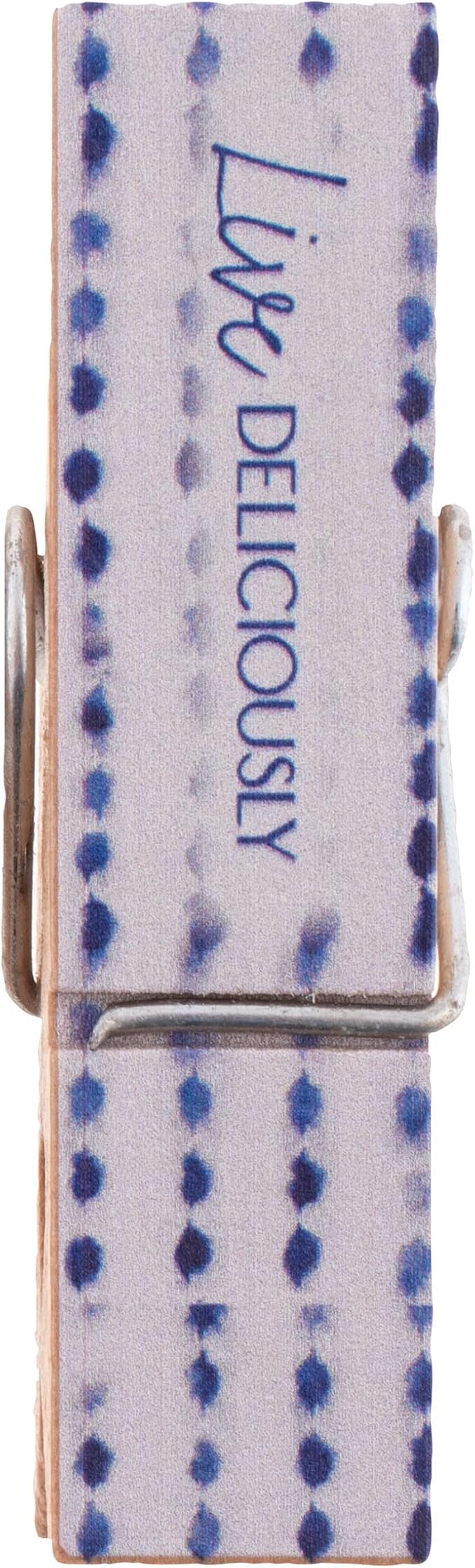 Karma Chip Clips - Bag Clips - Potato Chip Bag Clips - Colorful and Fun Bag Clips for Food and Storage - One Size - Blue Shibori