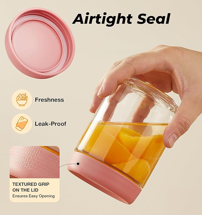 9 Pack Overnight Oats Containers with Lids, Large & Small Glass Mason Jars 16oz & 10oz & 4oz, Glass jars with Airtight Lids, Salad Meal Prep Jars for Food Storage, Overnight Oats Jars for Milk, Fruit