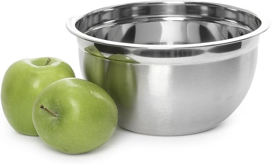 YBM HOME Deep Professional Quality Stainless Steel Mixing Bowl For Serving, Mixing Cooking and or Baking-6.5 Quart, Pack of 24, 1172-24