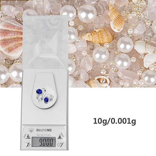 Electronic Scale, 10g/0.001g Digital High Accuracy Electronic Food Weighing Scale, Plastic Portable Jewelry Digital Scale with Weight and Tweezers