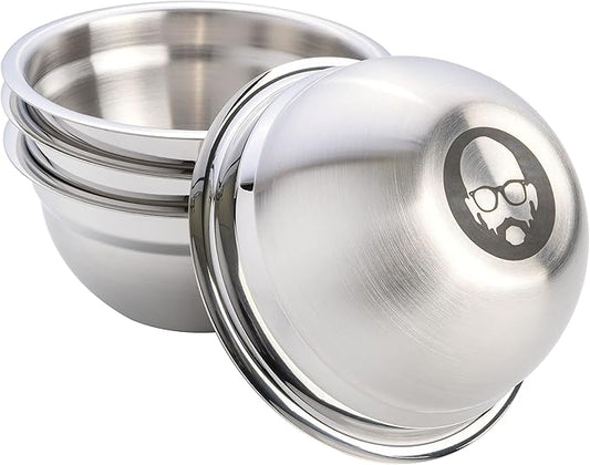 Babish Stainless Steel Mixing Bowl Set, 4-Piece Mini