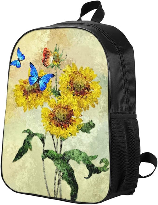 Butterfly Backpack For Girls - Butterfly Backpack 3 PCS for Teens, Boys and Girls Butterfly Bookbag, Butterfly Insulated Lunch Bag and Butterfly Pencil Case Perfect for School and Everyday Use.