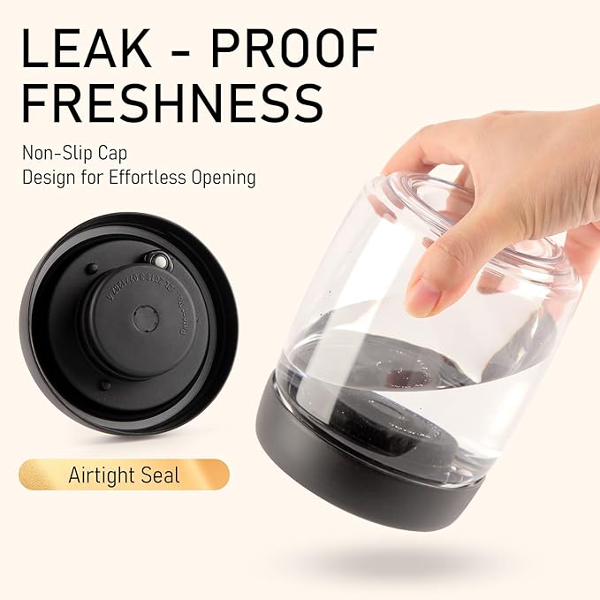 Coffee Vacuum Container Mason Jars: Food Coffee Bean Storage Containers with Lids Airtight, Plastic Wide Mouth Mason Jars Vacuum Sealer, Manual Vacuum Extraction Sealed Tank, 800ml