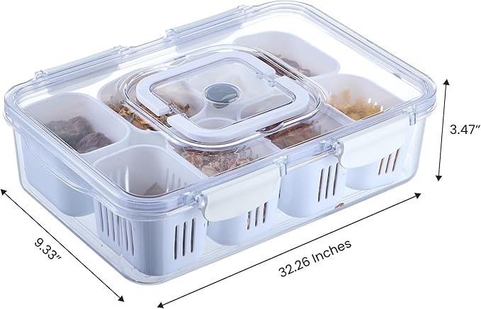 Snackle Box Charcuterie Container | Dishwasher Safe | Designed in USA