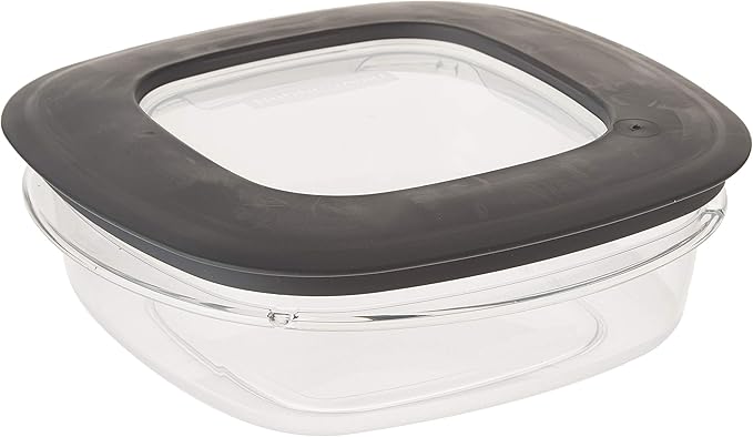 Rubbermaid Premier Food Storage Container, 3 Cup, Grey (4 Pack)