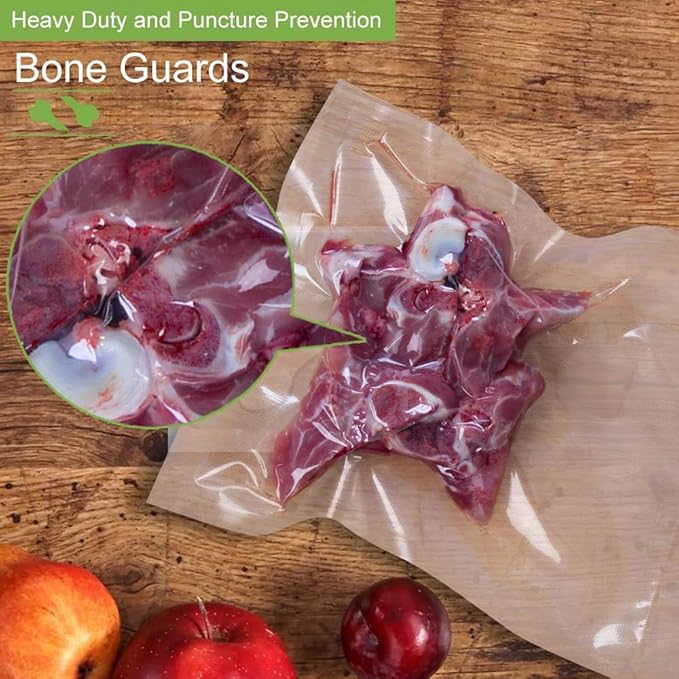 8 Pack 8"x20'(4Rolls) and 11"x20' (4Rolls) Vacuum Sealer Bags Rolls for Food,Commercial Grade, BPA Free,Puncture Prevention,Great for Sous Vide Cooking