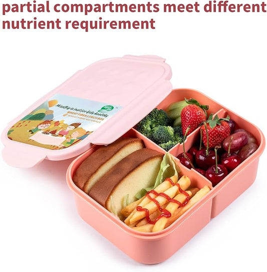 MISS BIG® Bento Box,Bento Box Adult,Lunch Box,Ideal Leak Proof Lunch Containers,No BPAs and No Chemical Dyes Bento Lunch Box,Dishwasher and Microwave Safe Lunch Containers for Adults(1900ml Pink)