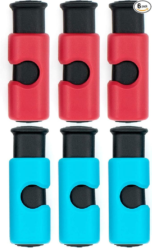 6 Pcs Premium Grade Food Bag Squeeze Clips Bread Clips Rubber Lid Non-slip Sealer Bag Cinches Easy Use Lock