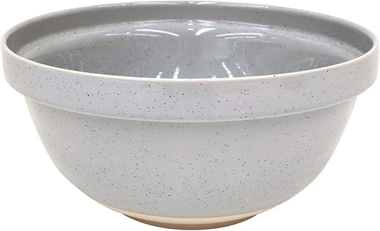 Casafina Ceramic Stoneware 6.6-Qt Mixing Bowl - Fattoria Collection, Grey | Microwave & Dishwasher Safe Bakeware | Food Safe Glazing | Restaurant Quality Serveware