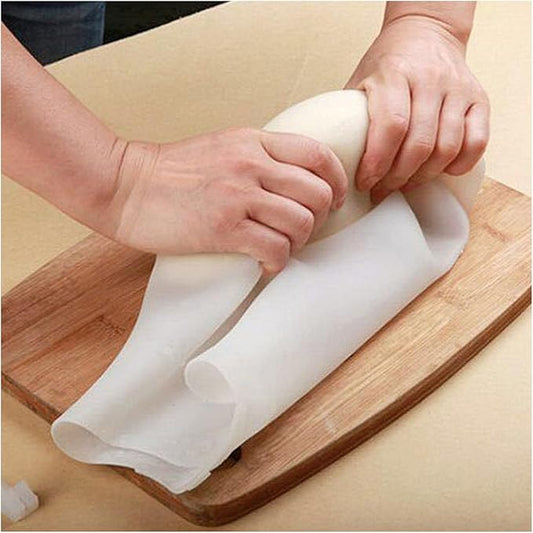 Silicone Dough Bag, Reusable Kneading Dough Bag Thickened Dough Mixer Bag Improve Multifunctional Dough Mixer for Bread Making Cooking Tool Easy to Wash Flour Mixing Bag (Large)