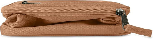 PackIt®️ Freezable Classic Lunch Box, Almond, Built with ECOFREEZE® Technology, Collapsible, Reusable, Zip Closure With Zip Front Pocket and Buckle Handle, Designed for Fresh Lunch On the Go