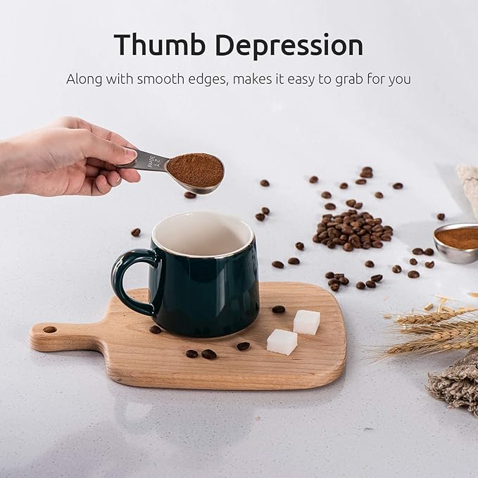 Coffee Scoop: U-Taste Durable 18/8 Stainless Steel Measuring Coffee Scoop 1 tablespoon & 2 tablespoon