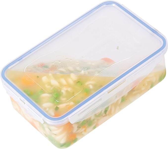 LOCK & LOCK Easy Essentials Food Lids (Flip-top) / Pantry Storage Containers, BPA Free, Top-10 Cup-for Snacks, Clear