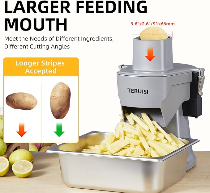 4-In-1 Electric Vegetable Chopper, 200W Vegetable Slicer Food Processor, Veggie Food Cutter With Slicing Shredding Dicing And Striping Function For Commercial Home Use