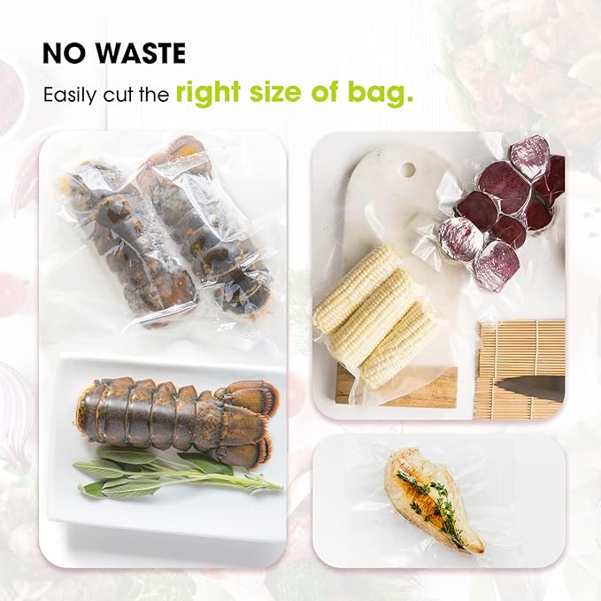 Vacuum Sealer Roll (6” x 150’) Keeper with Cutter - Premium Seal Bags for Food Saver, Ideal for Meal Prep, Sous Vide, and Storage, Vesta Precision