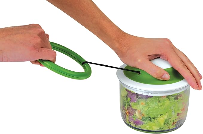 Chef'n 102-239-005 VeggiChop Hand-Powered Food Chopper, Set of 1, Cherry