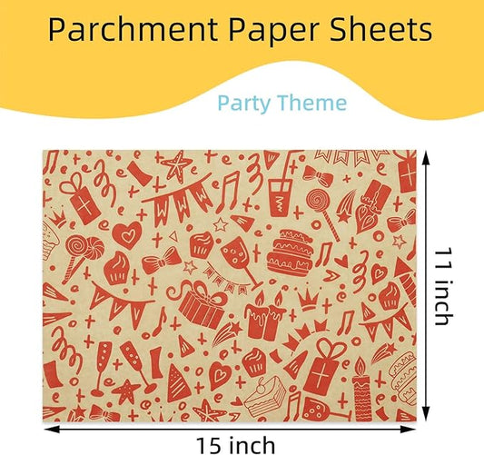 Premium Deli Paper Sheets 11"x15" - 300Pcs Greaseproof Liners for Food Boats, Pre Cut Deli Sandwich Wrappers, Best Kraft Food Wrapping Paper Sheets for Picnic, Festival, Fair or BBQ.