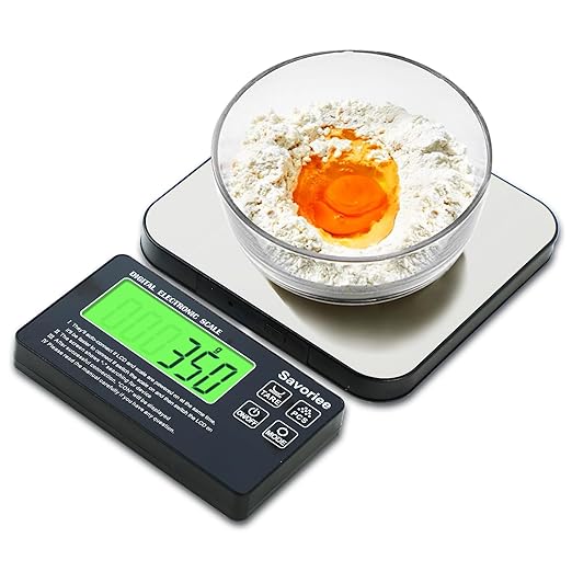 Food Scale, 2024 Newly Split Designed 33lb Digital Kitchen Scale with 7 Units Tare Function & LCD Display,1g Precise Graduation Food Scale Weight for Baking/Cooking/Dieting/Meal Prep (Silver)