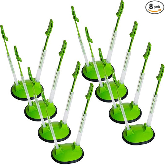 8 Pack Baggy Rack, Adjustable Plastic Freezer Bag Holder Stand, Zip Lock Bag Kitchen Gadget for Meal Planning