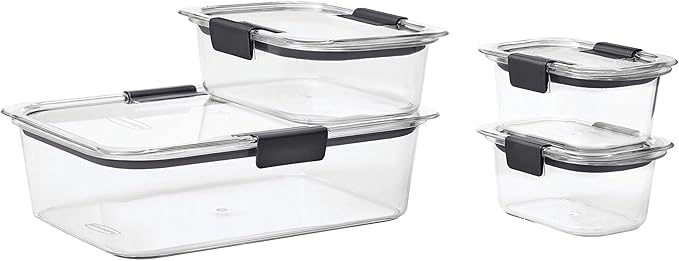 Rubbermaid Brilliance Leak-Proof Food Storage Containers with Airtight Lids