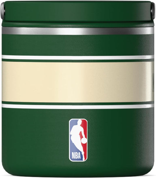 Hydrapeak x NBA Officially Licensed Milwaukee Bucks 25oz Stainless Steel Vacuum Insulated Thermos Food Jar with Handle, Wide Mouth Leak-Proof Soup Thermos for Adults, 10 Hours Hot and 16 Hours Cold
