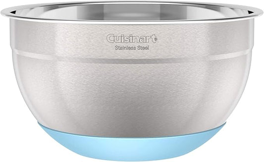 Cuisinart 3-Piece Stainless Steel Mixing Bowls with Nonslip Base, 1.5qt, 3qt & 5qt