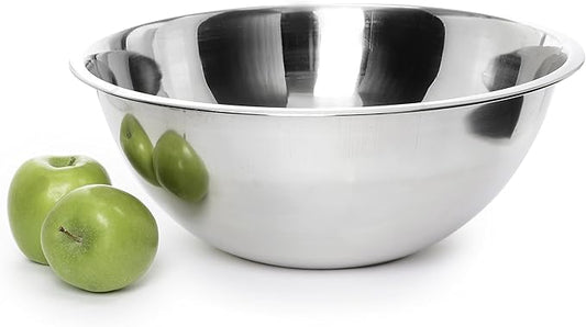 YBM HOME Pack of 1 Stainless Steel Mixing Bowl - Premium Polished Mirror Nesting Metal Bowl for Cooking and Serving, Stackable for Convenient Storage 1195 (0.5 Quart)