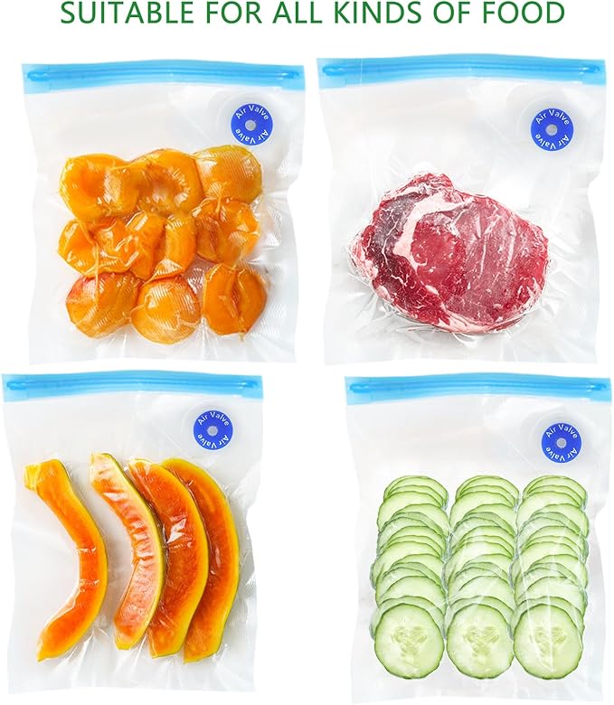 Vacuum Sealer Bags for Food - Matched Food Storage Bags compatible with Our Vacuum Sealer Machine for Food Preservation and Fresh (Large Size 10PCS)