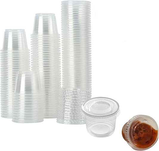 [2500] Small Plastic Portion Cups, Lids Sold Separately (1 oz Cups)