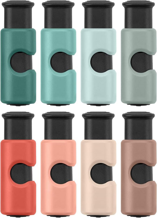 Mr. Pen- Squeeze and Lock Bread Bag Clips, 8 Pack, Harvest Field Colors, Squeeze and Lock Bread Clips Reusable