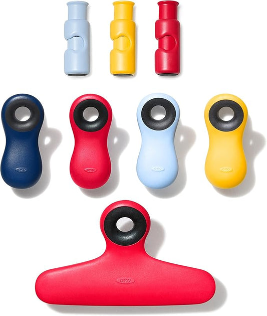 OXO Good Grips Collection, 8 Piece Bag Clip Set, Assorted