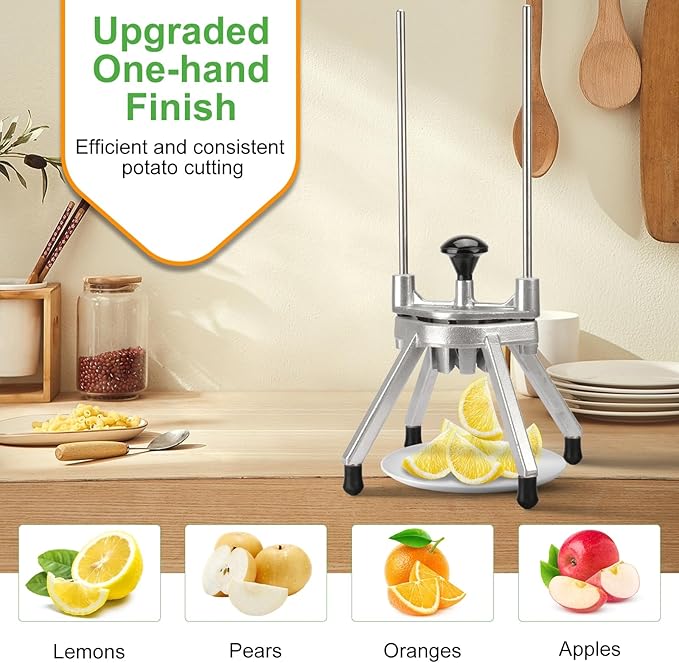 Commercial Easy Wedger 8 Wedger Fruit Lime Slicer Cutter Stainless Steel Blade Commercial Vegetable Chopper Dicer Lemon Cutter for Home Bar Restaurant Lemons Limes Tomatoe Potatoe