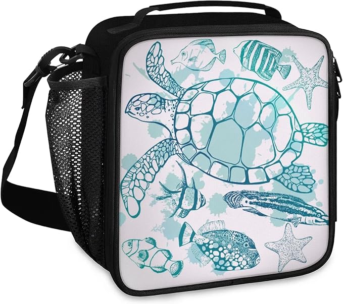 Lunch Bag Personalized Sea Turtle Ocean Lunch Bag Gifts Insulated Lunch Bag Reusable Lunch Box Picnic Travel Lunch Tote Bag Snack Bag