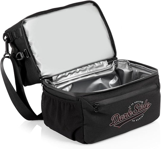 PICNIC TIME Star Wars Darth Vader Tarana Insulated Lunch Bag Made from Recycled Material, Lunch Box with Picnic Set, Upcycled Lunch Cooler Bag, (Carbon Black)