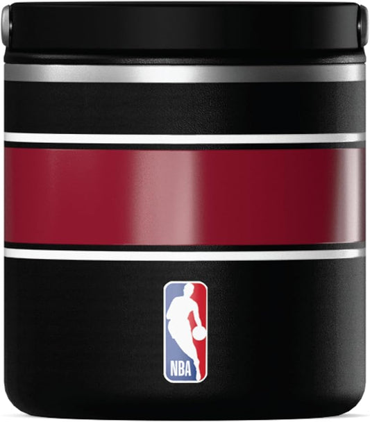 Hydrapeak x NBA Officially Licensed Miami Heat 25oz Stainless Steel Vacuum Insulated Thermos Food Jar with Handle, Wide Mouth Leak-Proof Soup Thermos for Adults, 10 Hours Hot and 16 Hours Cold