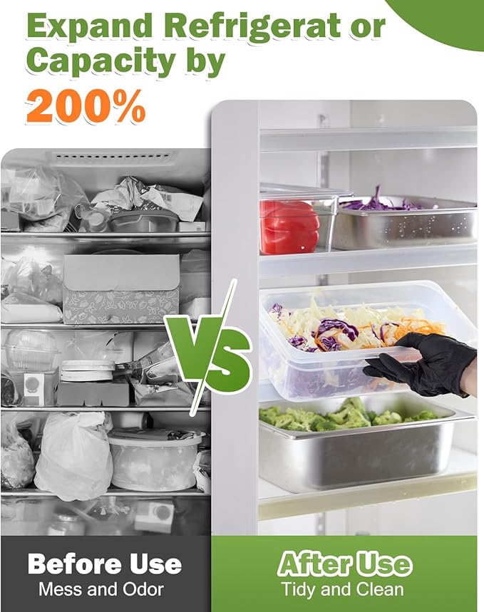 1/3 Size&2.5 Inch Translucent NSF Food Pan: 9 PCS[Total Seal] [Hot&Cold Resistant] Food Storage Containers with Lids, Topping Salad Bar Container (BPA-FREE)
